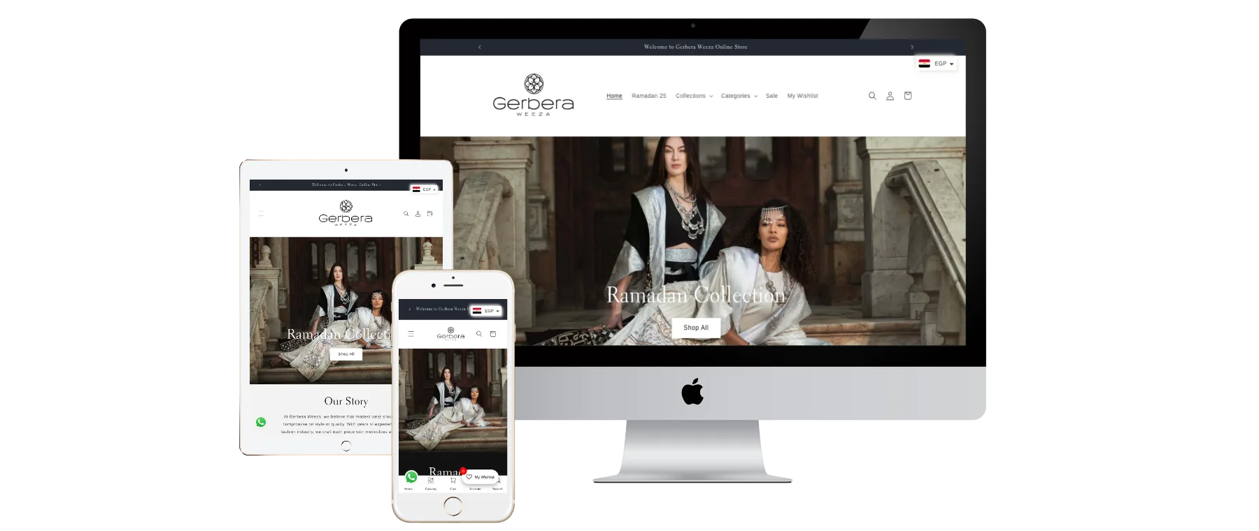 gerberaweeza 3 devices white